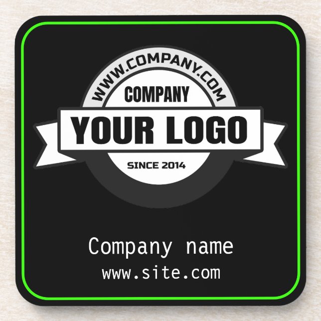 Upload logo company coaster (Front)