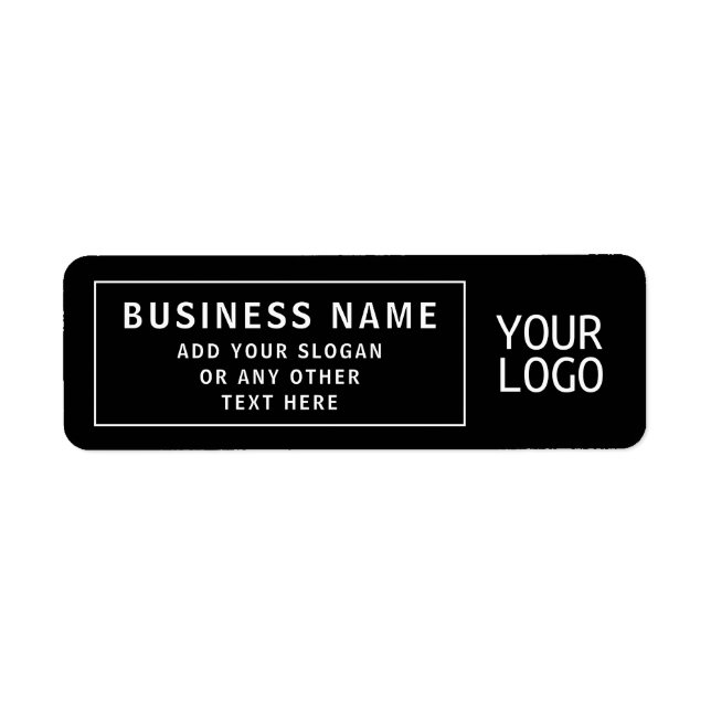 Upload Logo or QR code | Cool Return Address (Front)