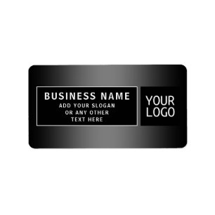Upload Logo or QR code   Cool Return Address Label