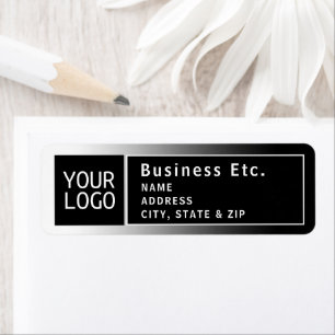 Upload Logo or QR code   Modern Return Address