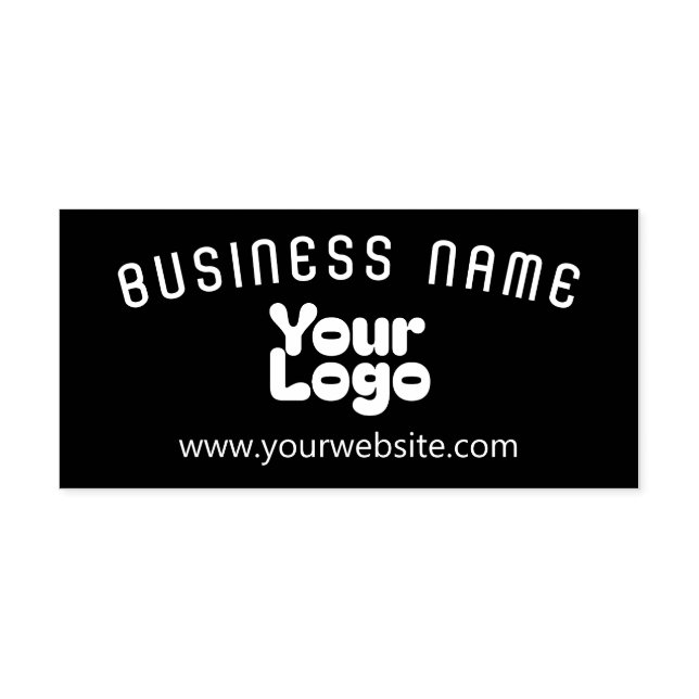 Upload Logo Retro-Modern Rubber Stamp (Imprint)