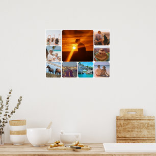 Upload nine photos poster
