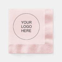 Upload Own Company Logo Text  Pink Coined Cocktail