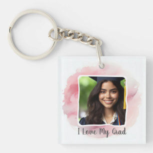 Upload Personalised Graduation Photo Key Ring