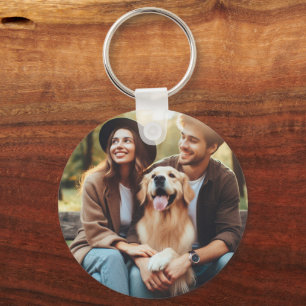 Upload Personalised Pet Family Photo Keepsake Gift Key Ring