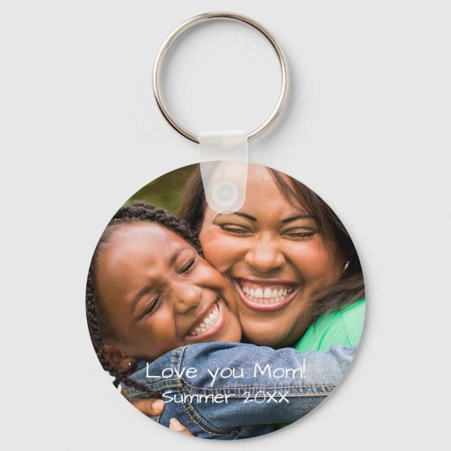 Upload photo | add names, date | Personalize this Key Ring (Front)