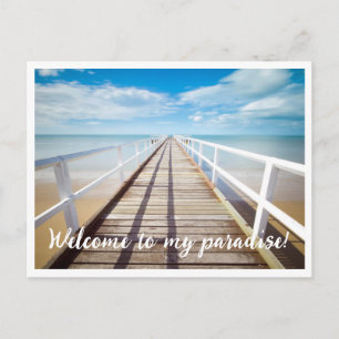 Upload photo and text postcard