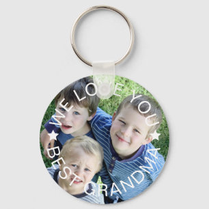 Upload photo - best grandma keychain