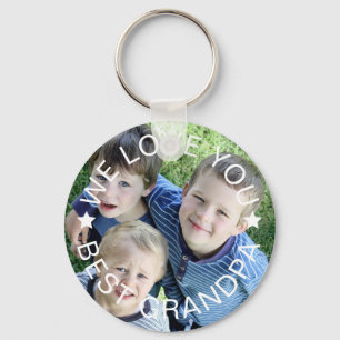 Upload photo - best grandpa key ring
