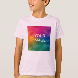 Upload Photo Boys Short Sleeve Front Design Print T-Shirt