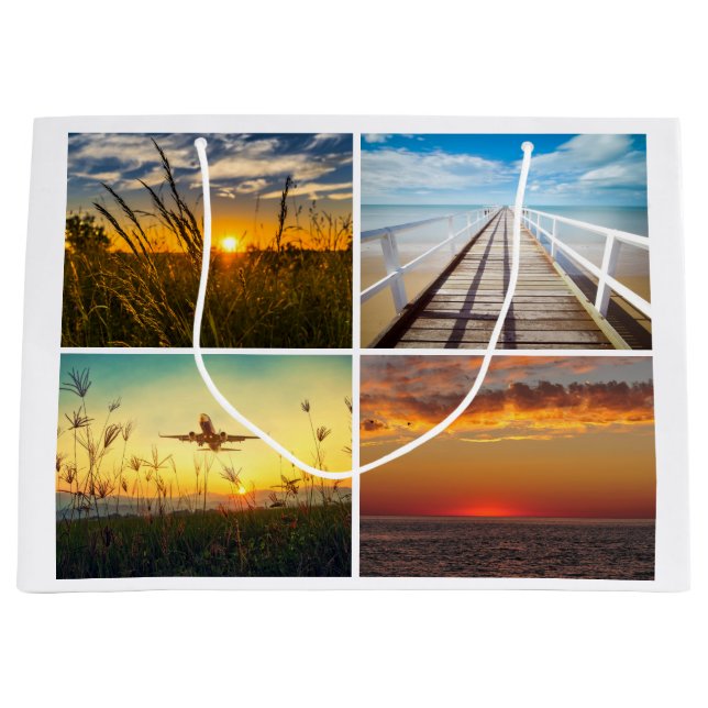 Upload photo large gift bag (Front)