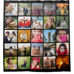 Upload photo shower curtain