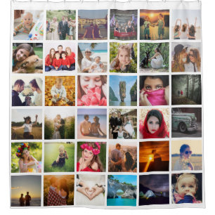 Upload photo shower curtain