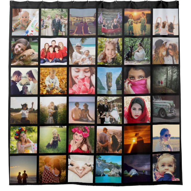 Upload photo shower curtain (Front)