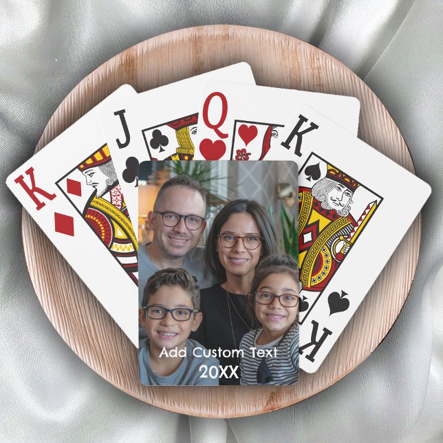 upload picture Custom Photo and Name Personalised  Playing Cards (Creator Uploaded)