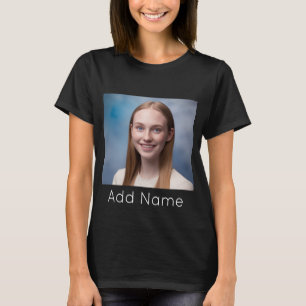 upload picture Custom Photo and Name Personalised  T-Shirt