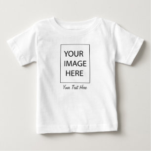 upload picture Custom Photo and text Personalised Baby T-Shirt