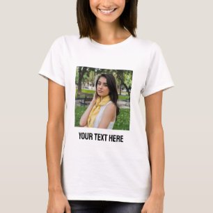 upload picture Custom Photo and text Personalised  T-Shirt