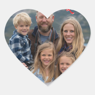 upload picture Custom Photo Happy Valentine's Day  Heart Sticker