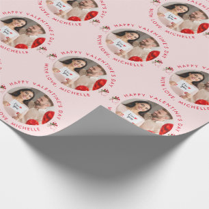 upload picture Custom Photo Happy Valentine's Day  Wrapping Paper