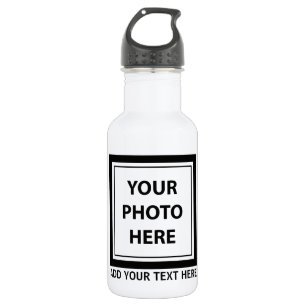 Upload Picture Photo & Add Text – Customise 532 Ml Water Bottle