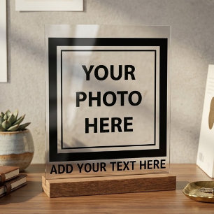Upload Picture Photo & Add Text – Customise Acrylic Sign