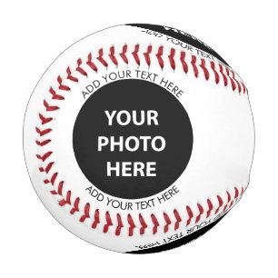 Upload Picture Photo & Add Text – Customise Baseball