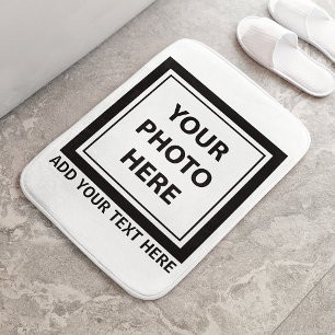 Upload Picture Photo & Add Text – Customise Bath Mat