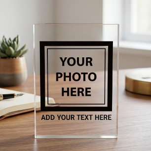 Upload Picture Photo & Add Text – Customise Block