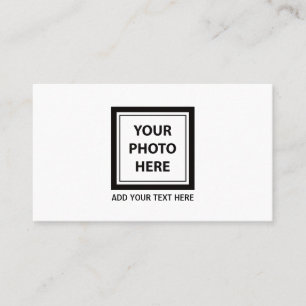 Upload Picture Photo & Add Text – Customise Business Card