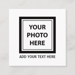 Upload Picture Photo & Add Text – Customise Calling Card