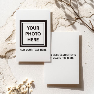 Upload Picture Photo & Add Text – Customise Card