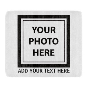 Upload Picture Photo & Add Text – Customise Cutting Board