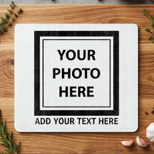 Upload Picture Photo & Add Text – Customise Cutting Board
