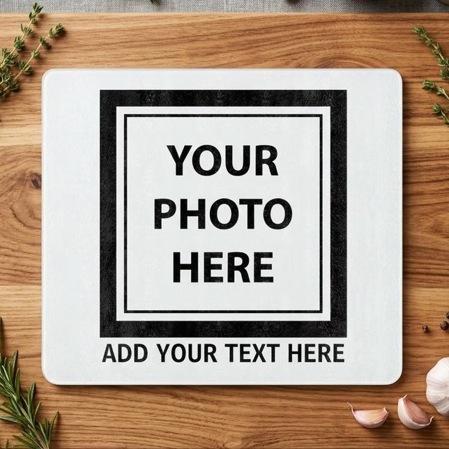 Upload Picture Photo & Add Text – Customise Cutting Board (Creator Uploaded)
