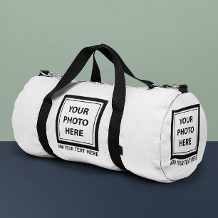 Upload Picture Photo & Add Text – Customise Duffle Bag