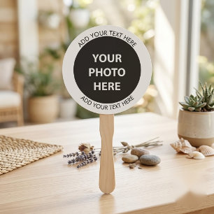 Upload Picture Photo & Add Text – Customise Hand Fan