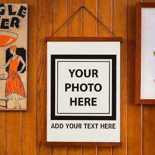 Upload Picture Photo & Add Text – Customise Hanging Tapestry