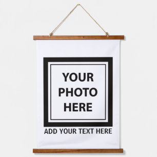 Upload Picture Photo & Add Text – Customise Hanging Tapestry