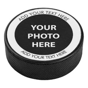 Upload Picture Photo & Add Text – Customise Hockey Puck