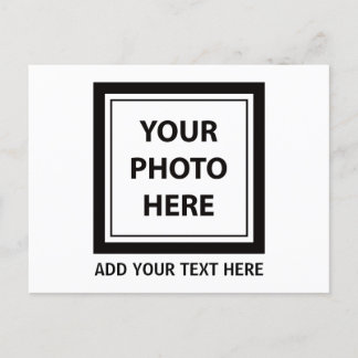 Upload Picture Photo & Add Text – Customise Holiday Postcard
