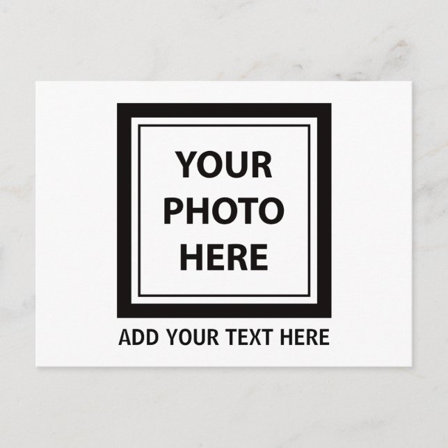 Upload Picture Photo & Add Text – Customise Holiday Postcard (Front)