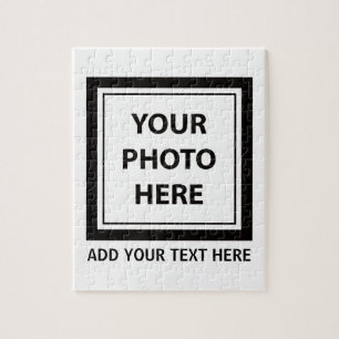 Upload Picture Photo & Add Text – Customise Jigsaw Puzzle
