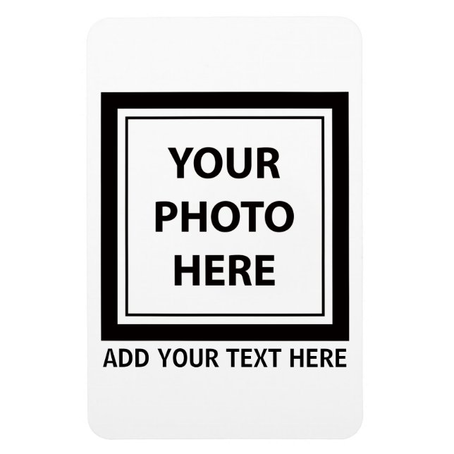 Upload Picture Photo & Add Text – Customise Magnet (Vertical)