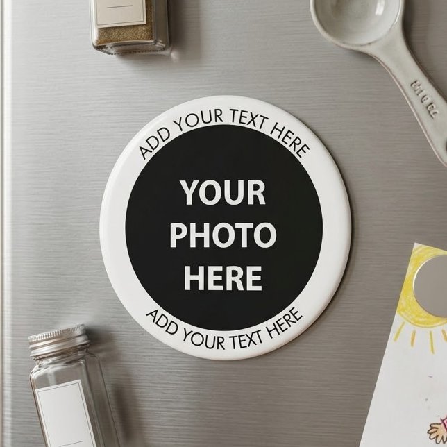 Upload Picture Photo & Add Text – Customise Magnet (Creator Uploaded)