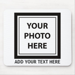 Upload Picture Photo & Add Text – Customise Mouse Mat