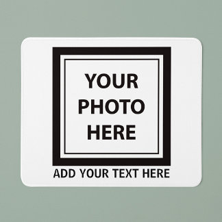 Upload Picture Photo & Add Text – Customise Mouse Mat
