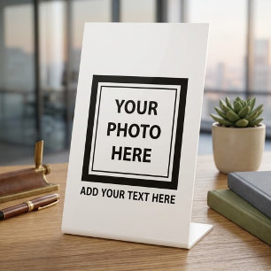 Upload Picture Photo & Add Text – Customise Pedestal Sign