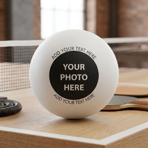 Upload Picture Photo & Add Text – Customise Ping Pong Ball