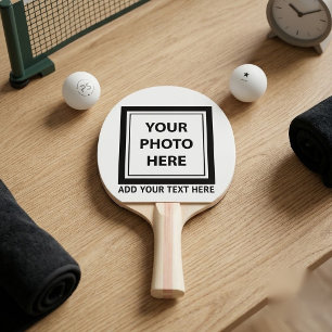 Upload Picture Photo & Add Text – Customise Ping Pong Paddle